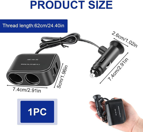 Car cigarette lighter - cigarette, splitter