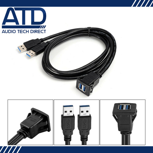 Dual usb square dash - dual, 3.0