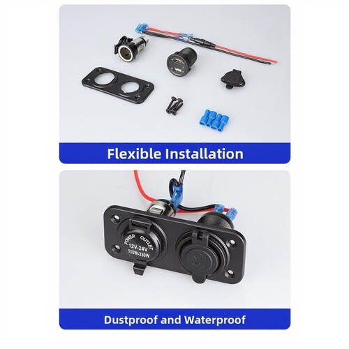 Flush mount dual usb - flush-mount,