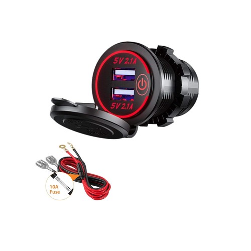 Flush mount dual usb - mount, car